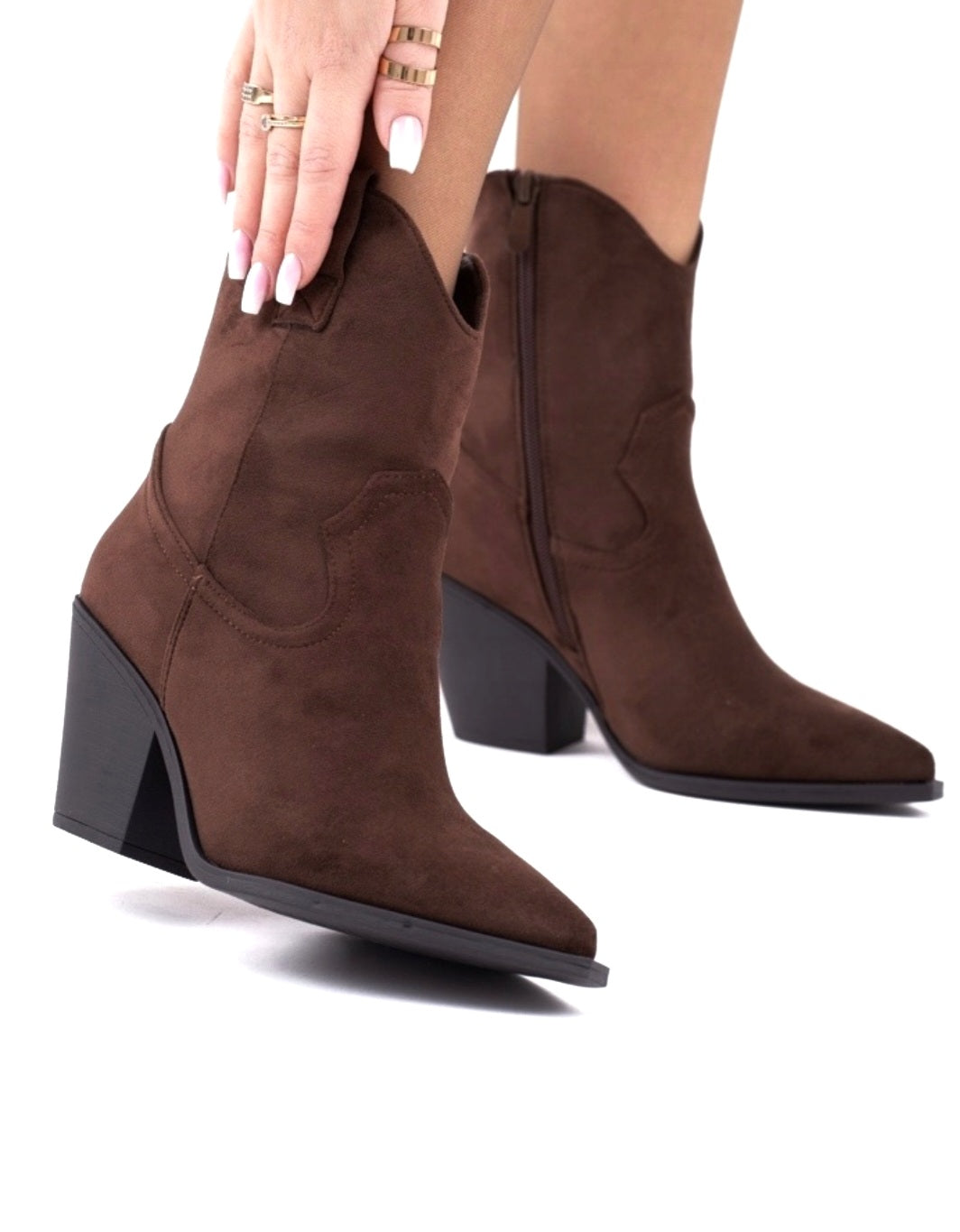 BOTTINES femme MARRON chocolat ERYS