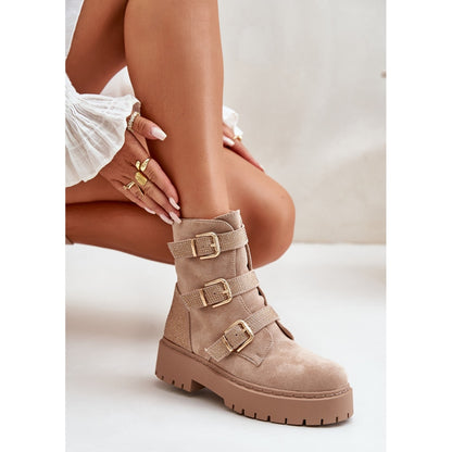 BOTTINES strass ALMA TAUPE
