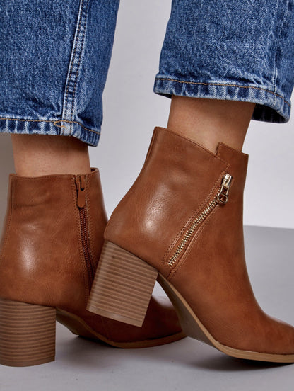 BOTTINES à talons femme MARRON malys