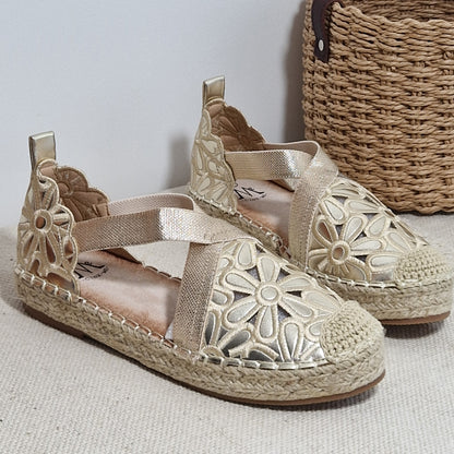 SANDALES espadrilles femme ESME GOLD