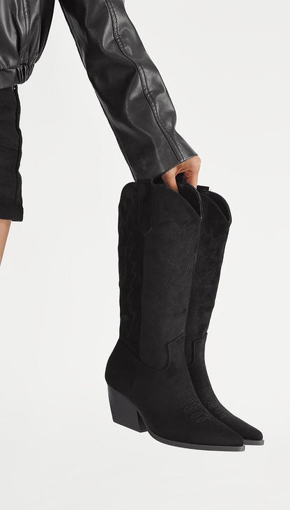 BOTTES santiags femme NOIRE