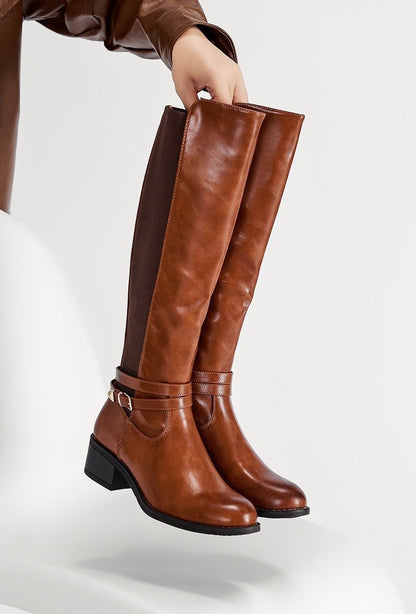 BOTTES femme MARRON