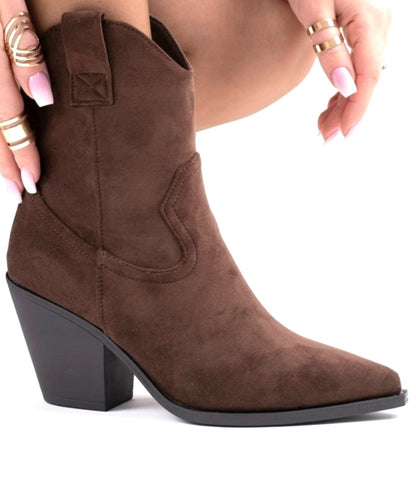 BOTTINES femme MARRON chocolat ERYS