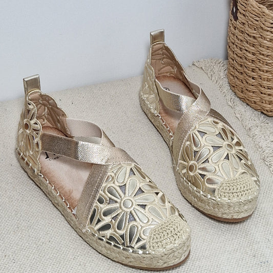 SANDALES espadrilles femme ESME GOLD