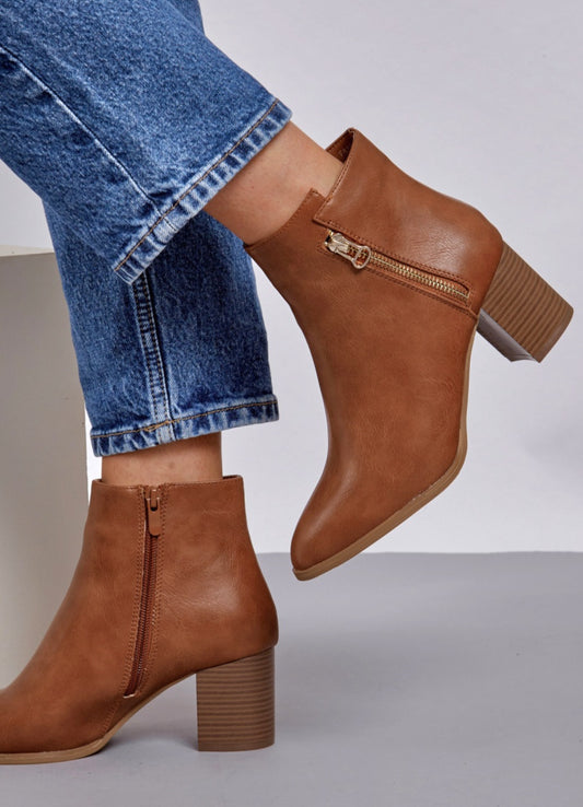 BOTTINES à talons femme MARRON malys