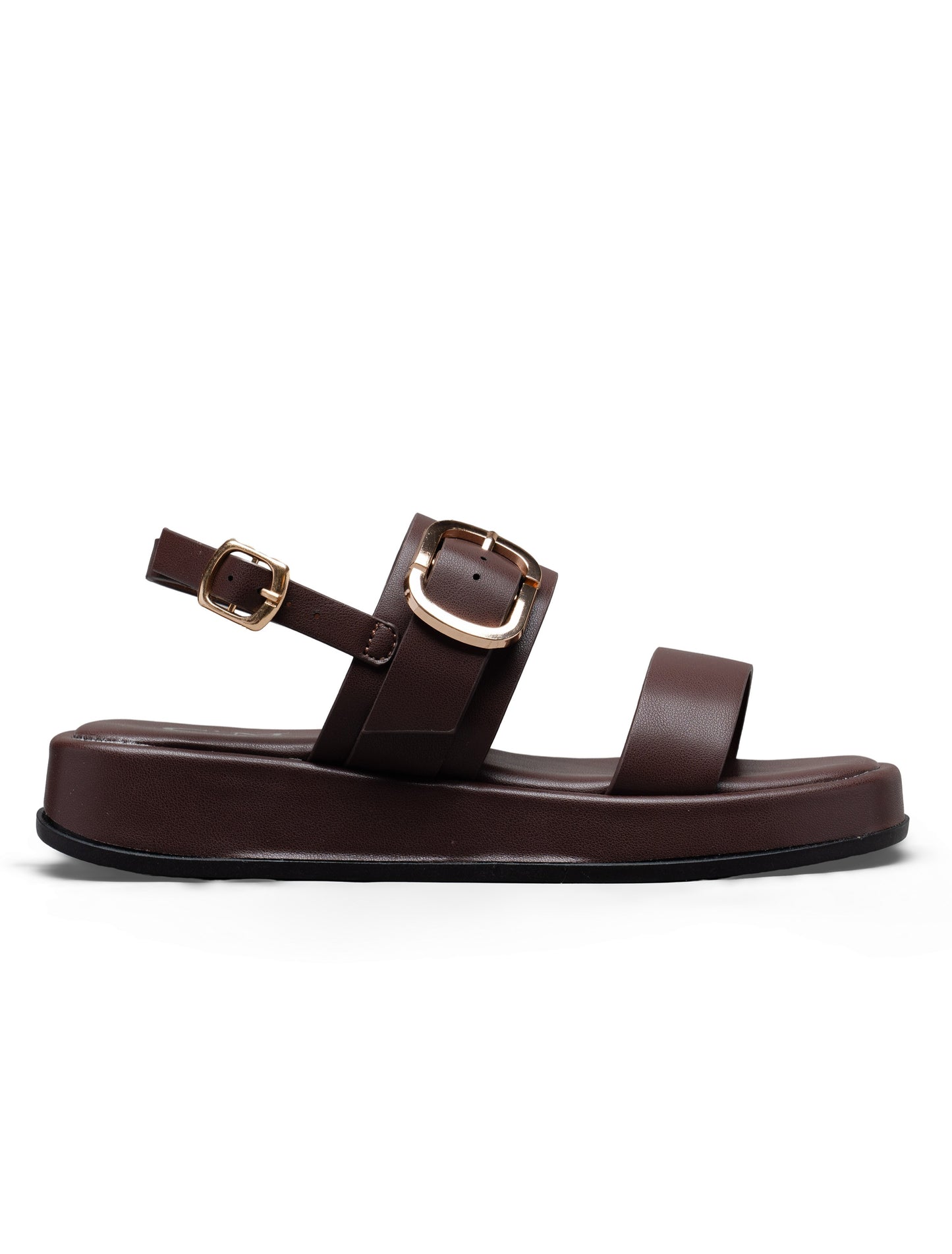 sandales à plateforme FEMME marron chocolat