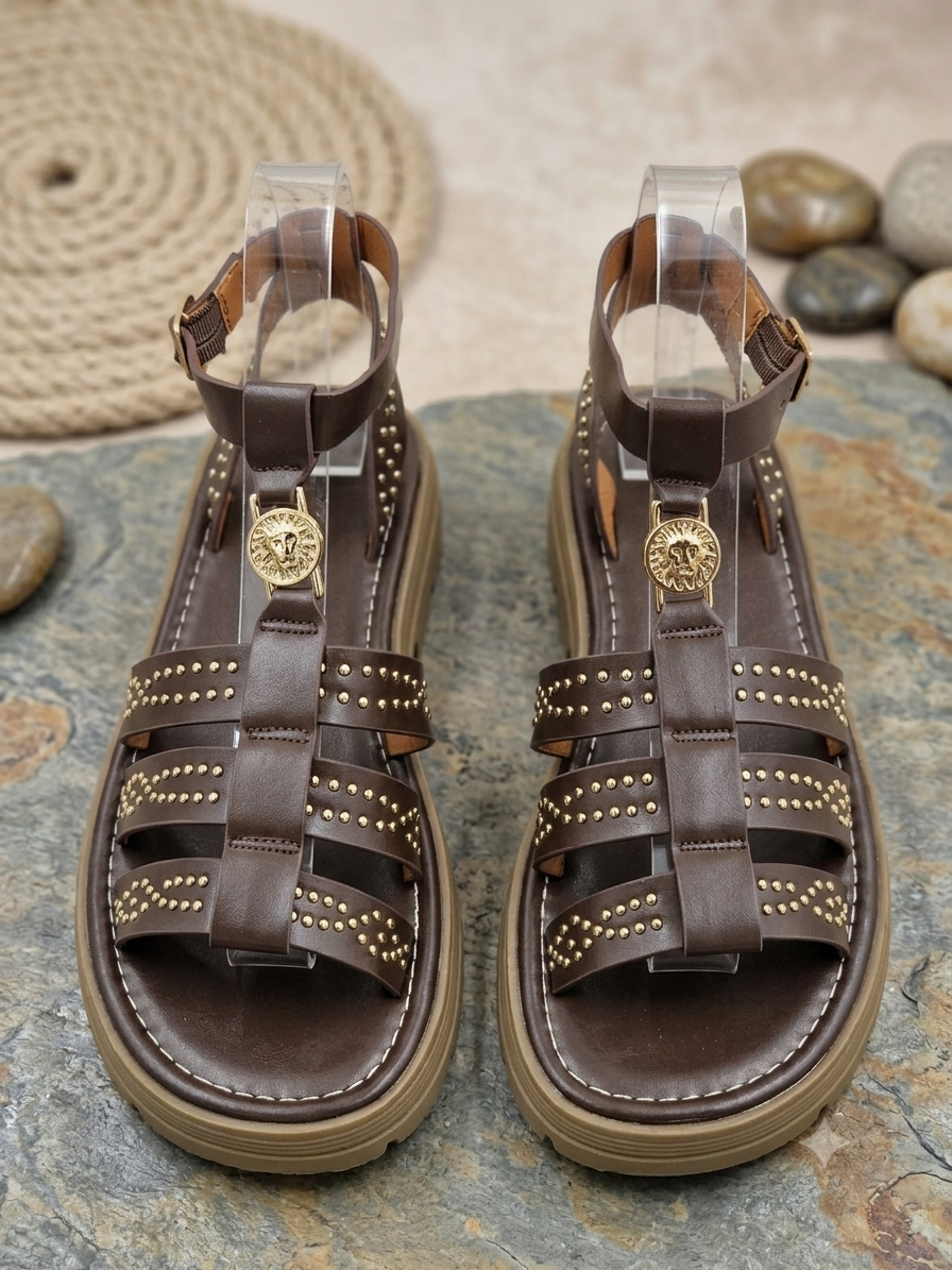 SANDALES à plateforme JOALYA BROWN
