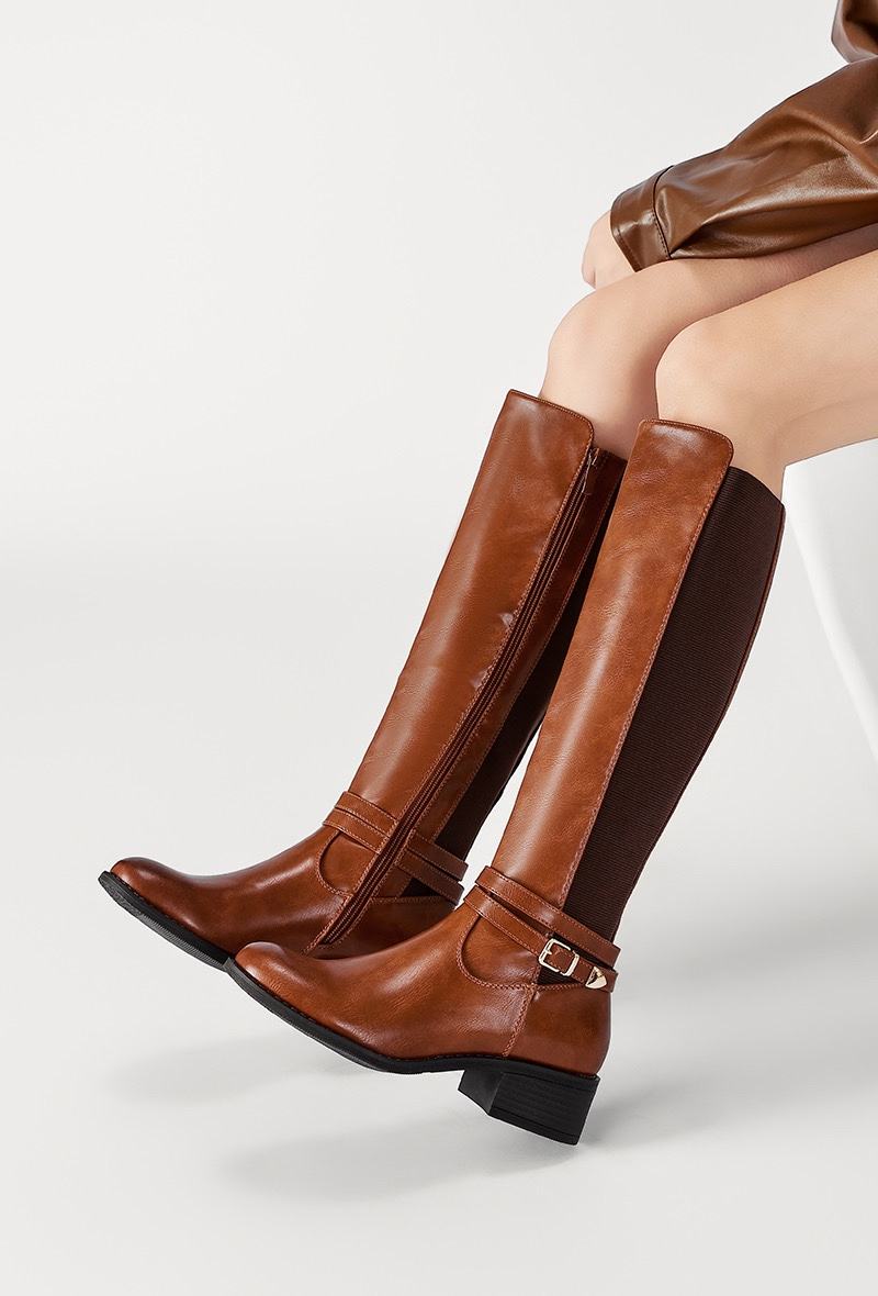 BOTTES femme MARRON